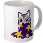 Smiley Cat Turtleneck Star Goods,T-Shirts